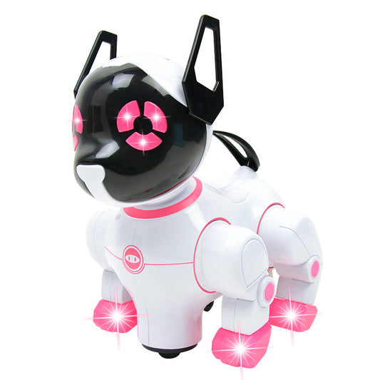 Electronic dancing dog with music and light